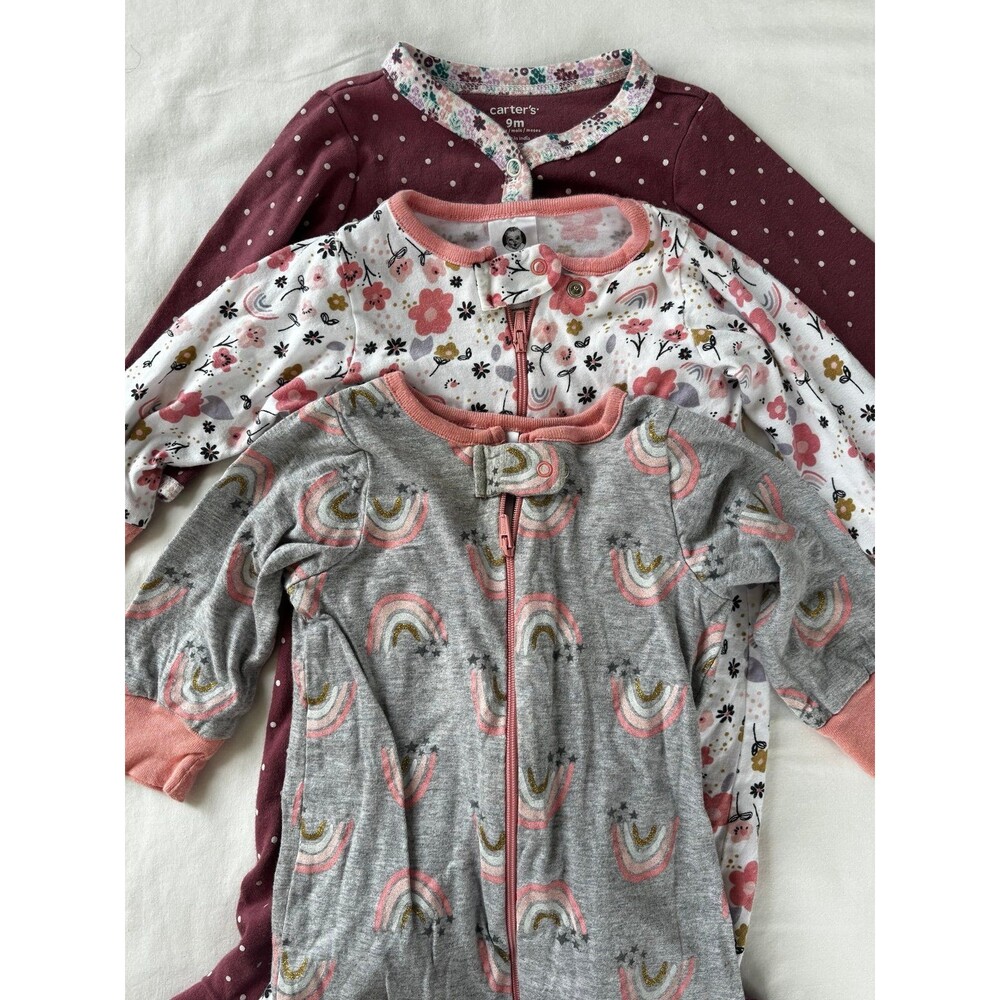 Baby Girl Footie Pajamas Bundle